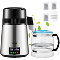 4L Water Distiller 1L/H Distilled Water Maker Timing & Temp Display Silver V952-D1LH1LH4L220VVD15V3
