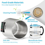 4L Water Distiller 1L/H Distilled Water Maker Timing & Temp Display Silver V952-D1LH1LH4L220VVD15V3