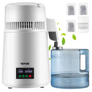 4L Water Distiller 1L/H Distilled Water Maker Timing & Temp Display White V952-D1LH4L1LH220VTOAVV3