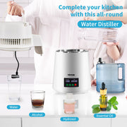 4L Water Distiller 1L/H Distilled Water Maker Timing & Temp Display White V952-D1LH4L1LH220VTOAVV3