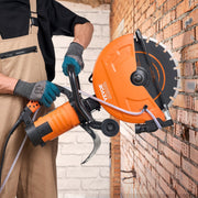 Electric Concrete Saw, 14 in, 2000 W Motor Circular Saw Cutter with Max. 5 in Adjustable Cutting Depth, Wet V952-D3200W14IN5INYGWJV3