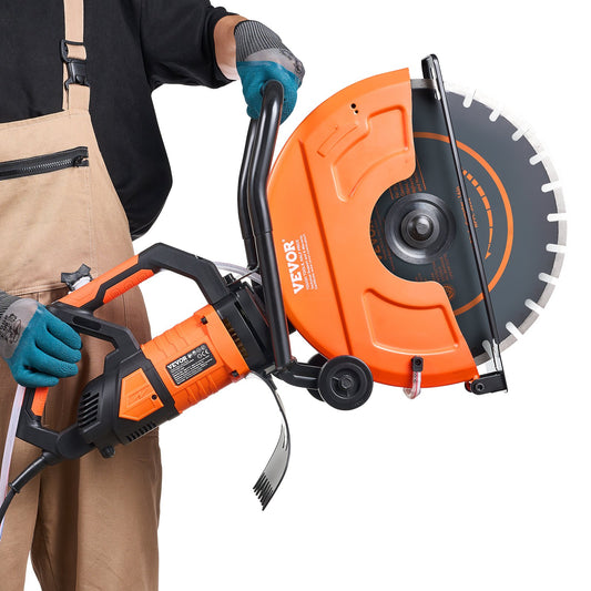 Electric Concrete Saw, 16 in, 2800 W 15 A Motor Circular Saw Cutter with Max. 6 in Adjustable Cutting Depth, V952-D3200W16IN6INQIFQV3