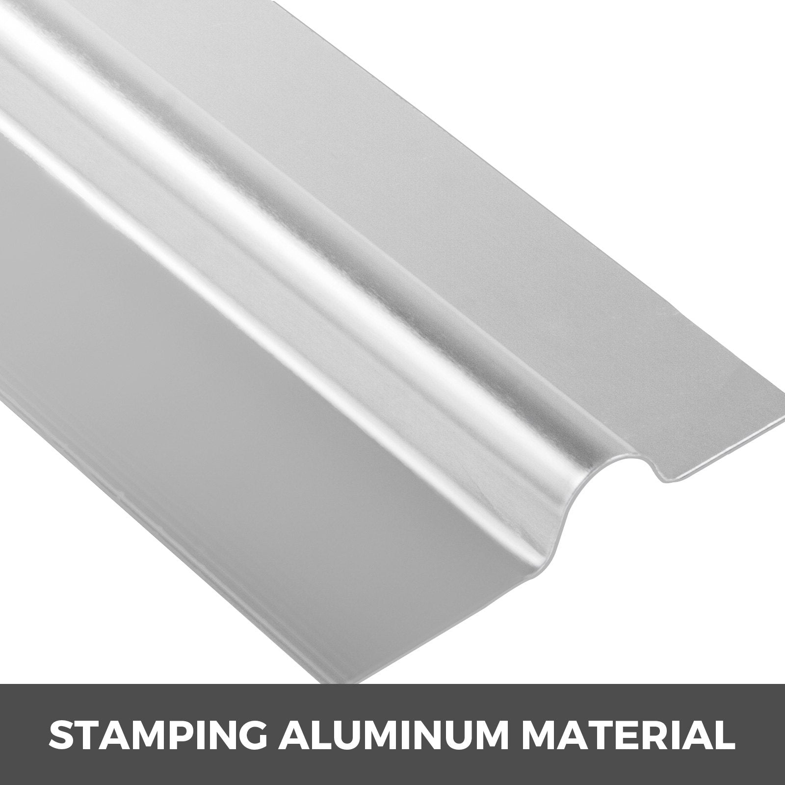 Radiant Floor Heat Transfer Plates 4' 50 pcs Omega Aluminum for 1/2" PEX V952-DBCND4FTPEX50PCS1V0