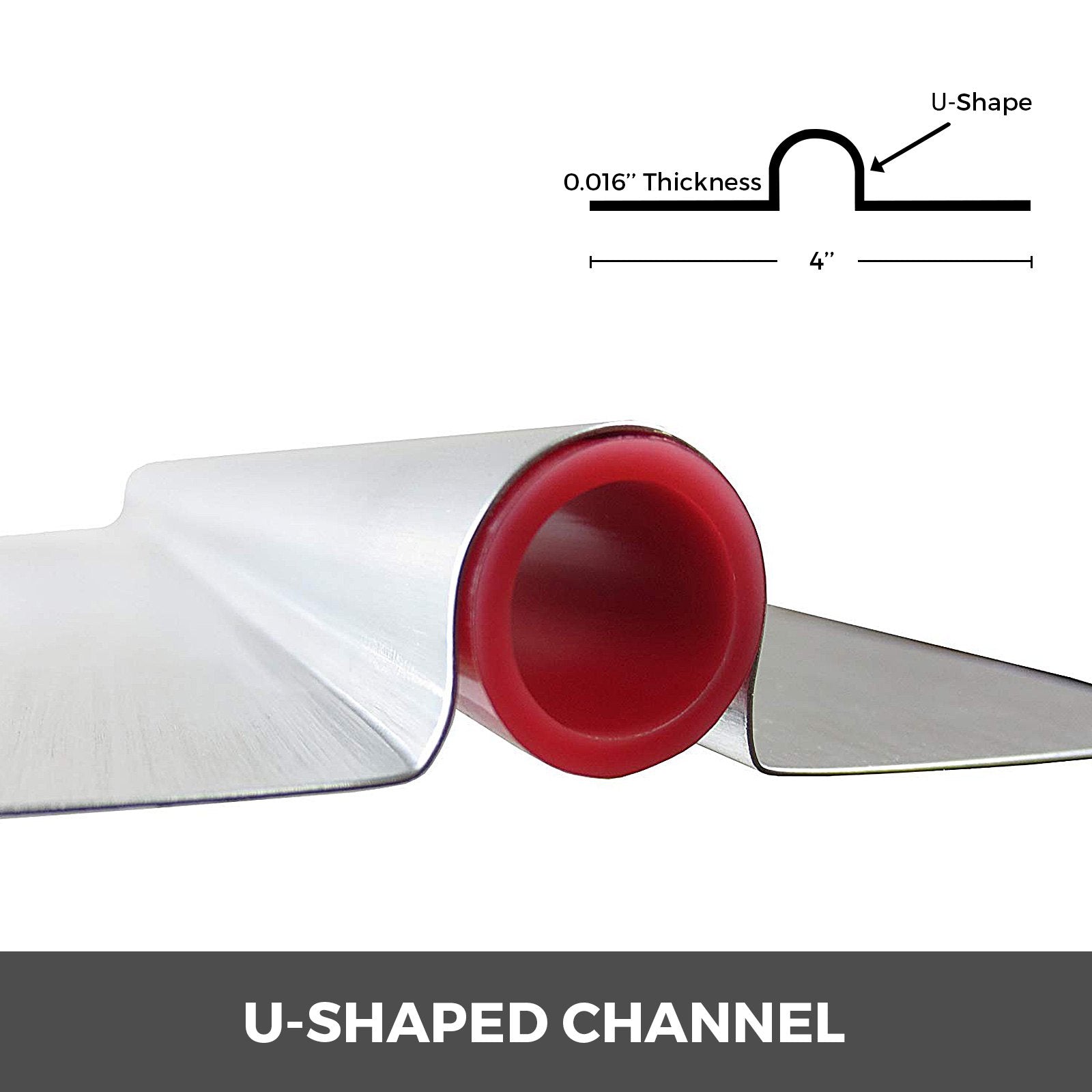 Radiant Floor Heat Transfer Plates 4' 50 pcs Omega Aluminum for 1/2" PEX V952-DBCND4FTPEX50PCS1V0