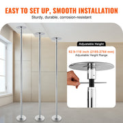 Professional Dancing Pole, Spinning Static Dancing Pole Kit, Portable Removable Pole, 45mm Heavy-Duty V952-DBDJYXYS8210L8YBQV0