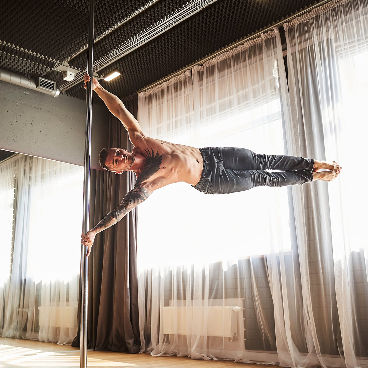 Professional Dancing Pole, Spinning Static Dancing Pole Kit, Portable Removable Pole, 45mm Heavy-Duty V952-DBDJYXYS8210L8YBQV0