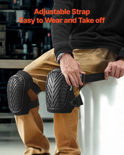 Knee Pads for Work, Heavy Duty Construction Knee Pads with Adjustable Straps & Rivets, Thick Gel Knee Pads V952-DBHXDKHXHS00VGXFXV0