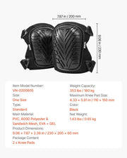 Knee Pads for Work, Heavy Duty Construction Knee Pads with Adjustable Straps & Rivets, Thick Gel Knee Pads V952-DBHXDKHXHS00VGXFXV0