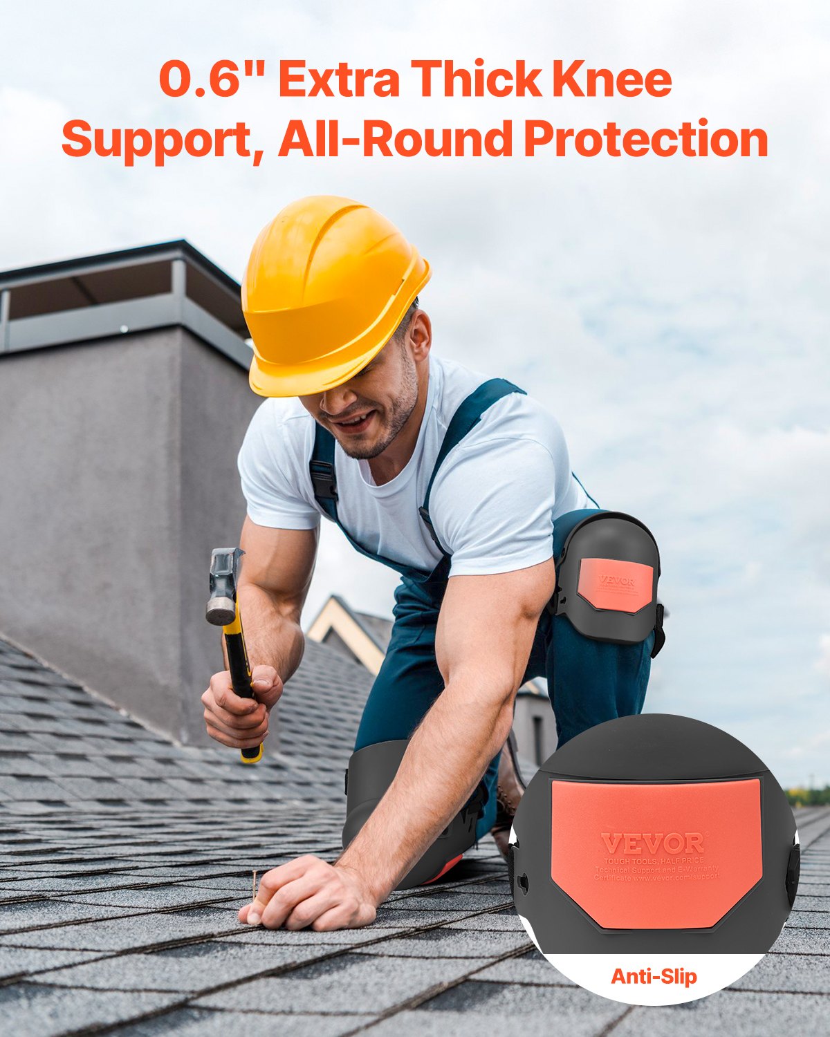 Knee Pads for Work, Extra Thick Construction Knee Pads with Foam Cushion - Pro Protection & Comfort, Work V952-DBHXHSCSQBJLFE1M6V0