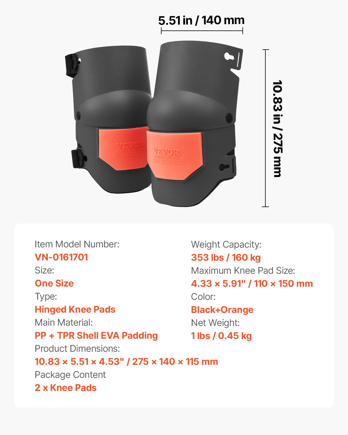 Knee Pads for Work, Extra Thick Construction Knee Pads with Foam Cushion - Pro Protection & Comfort, Work V952-DBHXHSCSQBJLFE1M6V0