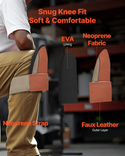 Knee Pads for Work, Durable Leather Construction Pads, Machine Washable Work Knee Pads, Easy to Wear and Take V952-DBHXHSZSPGHXKJ78JV0