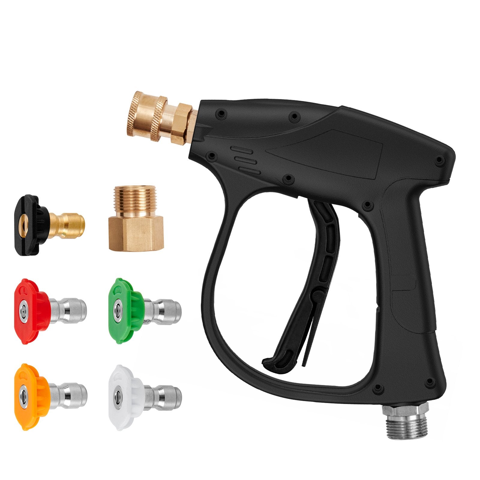 1/4'' High Pressure Washer Gun 4350PSI Power Wash Foam Spray w/ Nozzle V952-DBJQ3000PSIM2NU2HV0