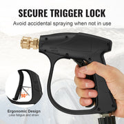 1/4'' High Pressure Washer Gun 4350PSI Power Wash Foam Spray w/ Nozzle V952-DBJQ3000PSIM2NU2HV0