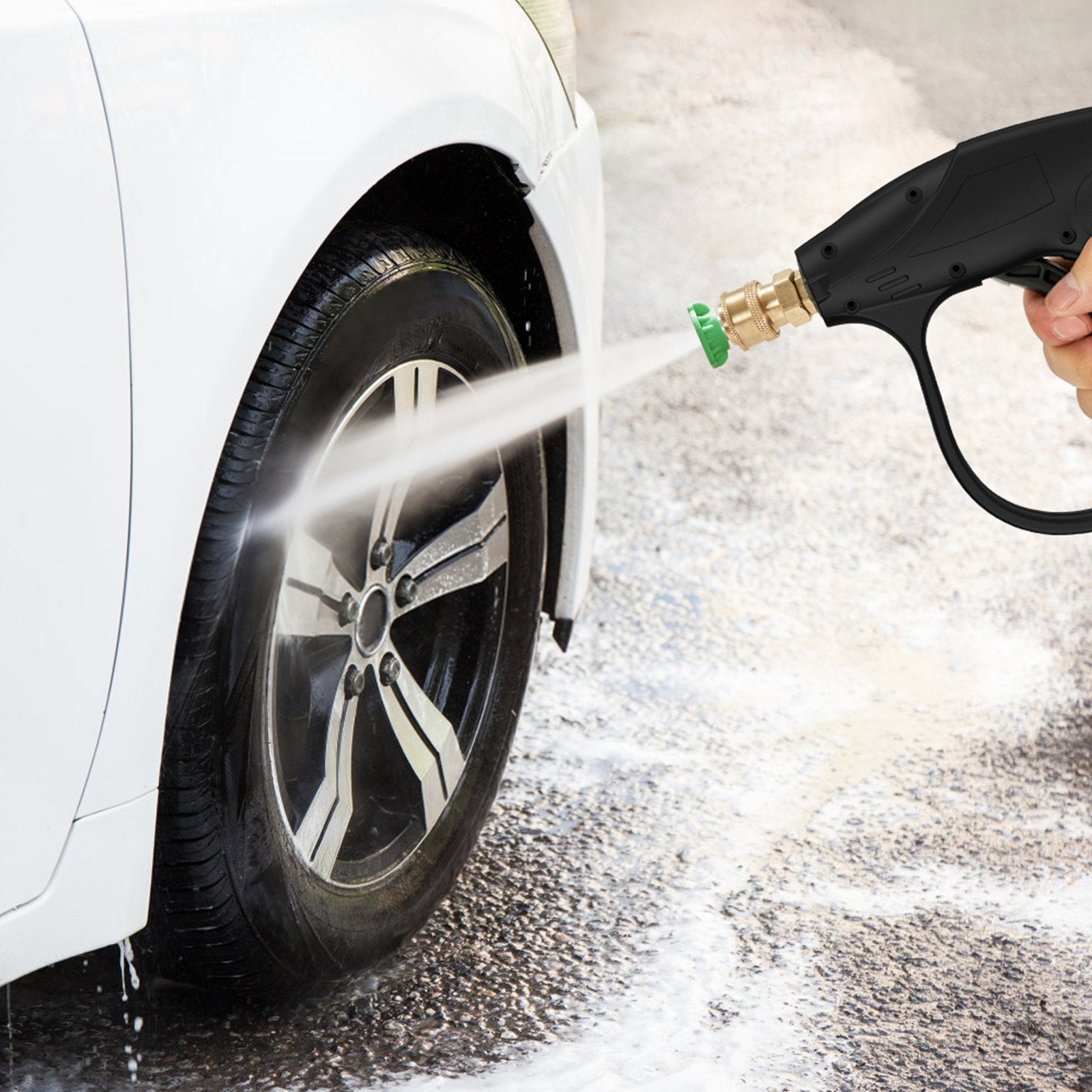 1/4'' High Pressure Washer Gun 4350PSI Power Wash Foam Spray w/ Nozzle V952-DBJQ3000PSIM2NU2HV0