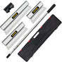 Skimming Blade Set,10"+16"+24" Blades + 35"-78" Extension Handle, European Stainless Steel Construction V952-DBSNZGD101624KO0VV0