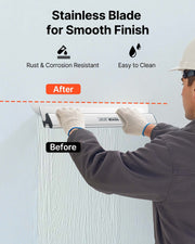 Drywall Skimming Blade Putty Knife Combo 10/24/32in Trowel Tool w/ Handle V952-DBSNZGD102432BCAHV0