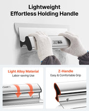 Drywall Skimming Blade Putty Knife Combo 10/24/32in Trowel Tool w/ Handle V952-DBSNZGD102432BCAHV0