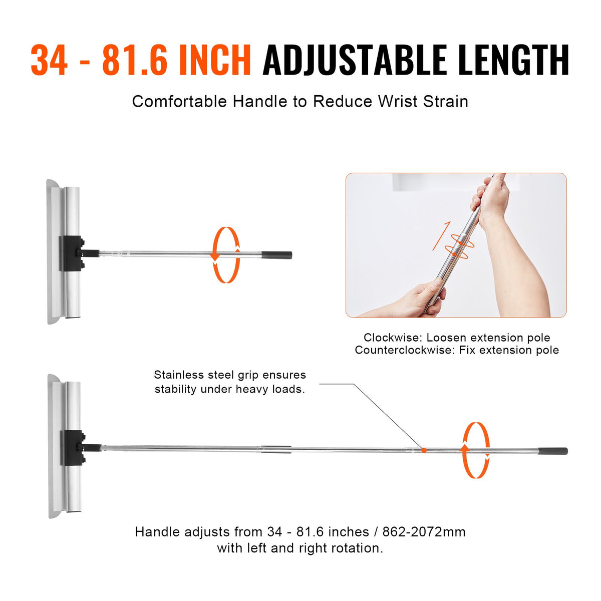 Drywall Skimming Kit, Handle + Fixator Smoothing Knife Accessory, Professional Skim Coat Tools For Drywall, V952-DBSNZGDTZB1P3OCKDV0