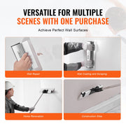 Drywall Skimming Blade Set, 7/10/14/16/24 in Skimming Blades + 34 - 81.6 in Extension Handle Pole, Stainless V952-DBSNZGDTZB5P59QZ2V0