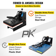 Heat Press 15X15 Inch Heat Press Machine Industrial Quality Power T Shirt Heat Press Sublimation Machine V952-DBTHJ15X15RZYTHJ1V3