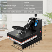Heat Press 15X15 Inch Heat Press Machine Industrial Quality Power T Shirt Heat Press Sublimation Machine V952-DBTHJ15X15RZYTHJ1V3
