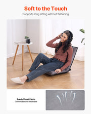 Floor Chair, 6-Position Adjustable Meditation Chair with Back Support, Folding Sofa Chair for Reading TV V952-DBYQBKWFS000DD52CV0