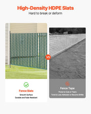 Bottom Locking Privacy Slats, Single-Wall Vertical Bottom-Locking Slats for Chain-Link Fence, High-Density V952-DBYSBTDBPE5FG3HV0V0