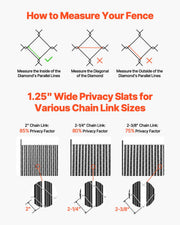 Bottom Locking Privacy Slats, Single-Wall Vertical Bottom-Locking Slats for Chain-Link Fence, High-Density V952-DBYSBTDBPE6FQ52L1V0