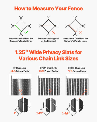Bottom Locking Privacy Slats, Single-Wall Vertical Bottom-Locking Slats for Chain-Link Fence, High-Density V952-DBYSBTDBPE6FQ52L1V0