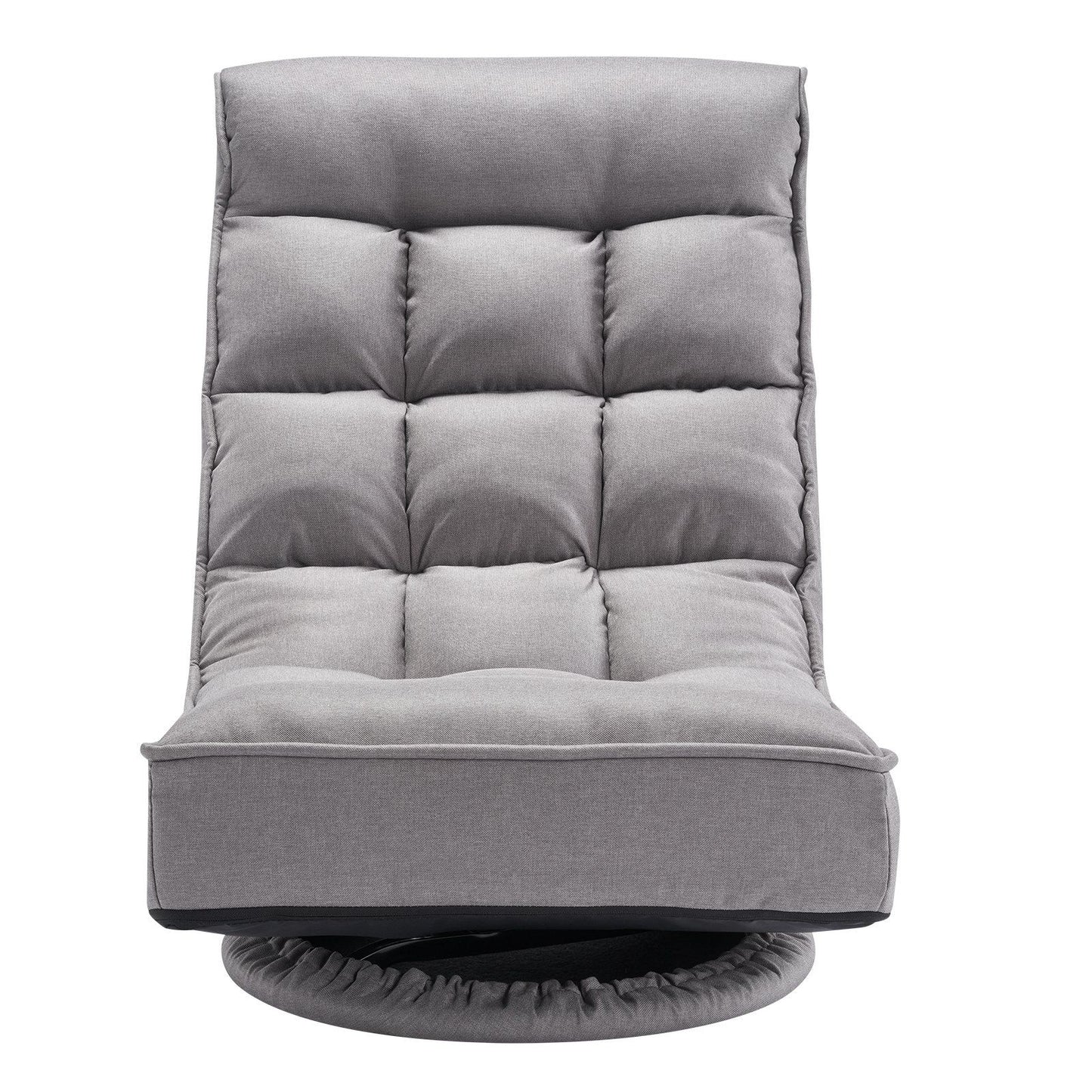 Swivel Floor Gaming Chair, 360-Degree Rotating Floor Chair with 4 Adjustable Position Folding Backrest and V952-DBYXZKWFS000O4SU9V0
