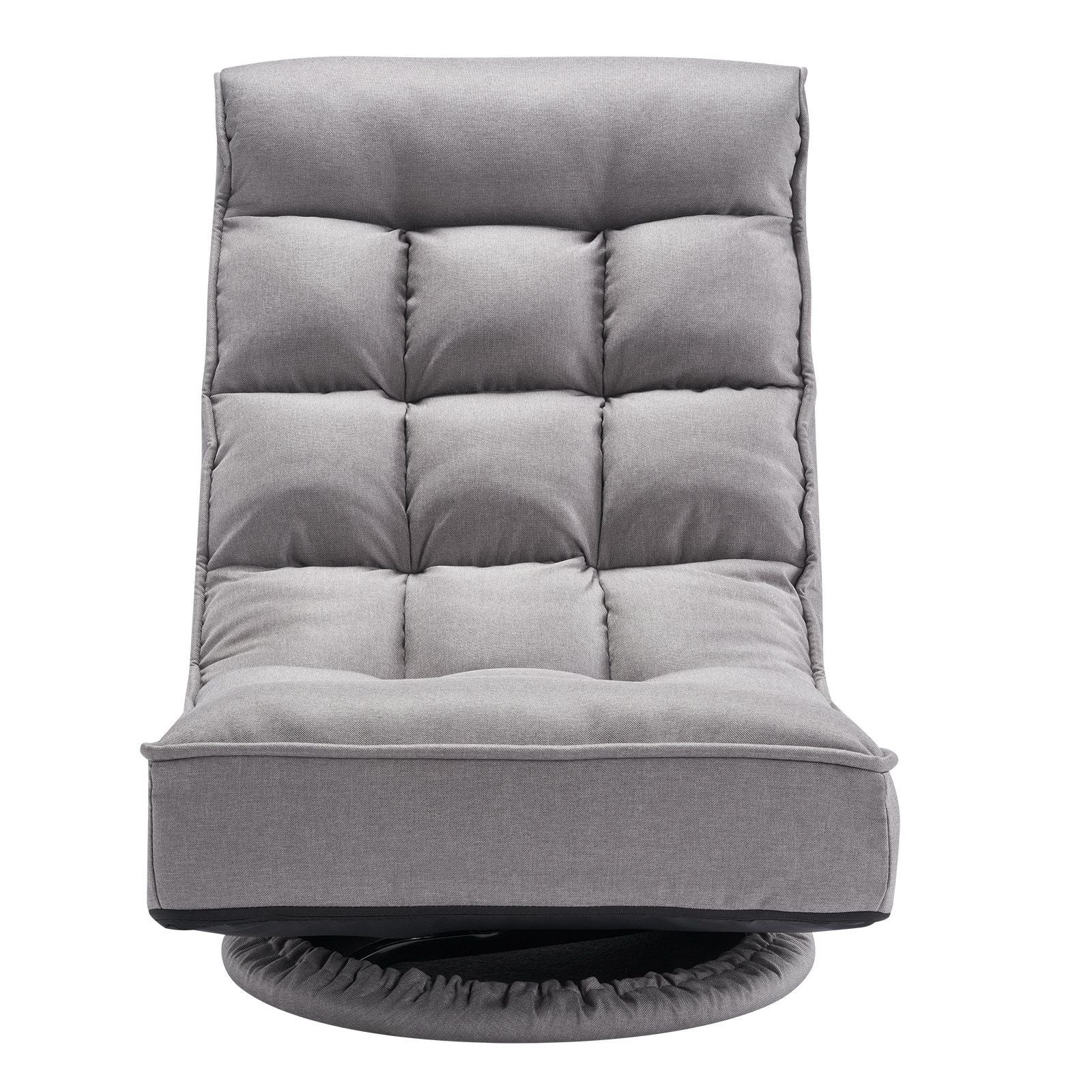 Swivel Floor Gaming Chair, 360-Degree Rotating Floor Chair with 4 Adjustable Position Folding Backrest and V952-DBYXZKWFS000O4SU9V0