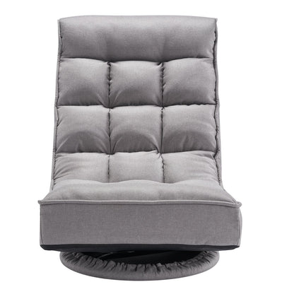 Swivel Floor Gaming Chair, 360-Degree Rotating Floor Chair with 4 Adjustable Position Folding Backrest and V952-DBYXZKWFS000O4SU9V0