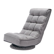 Swivel Floor Gaming Chair, 360-Degree Rotating Floor Chair with 4 Adjustable Position Folding Backrest and V952-DBYXZKWFS000O4SU9V0
