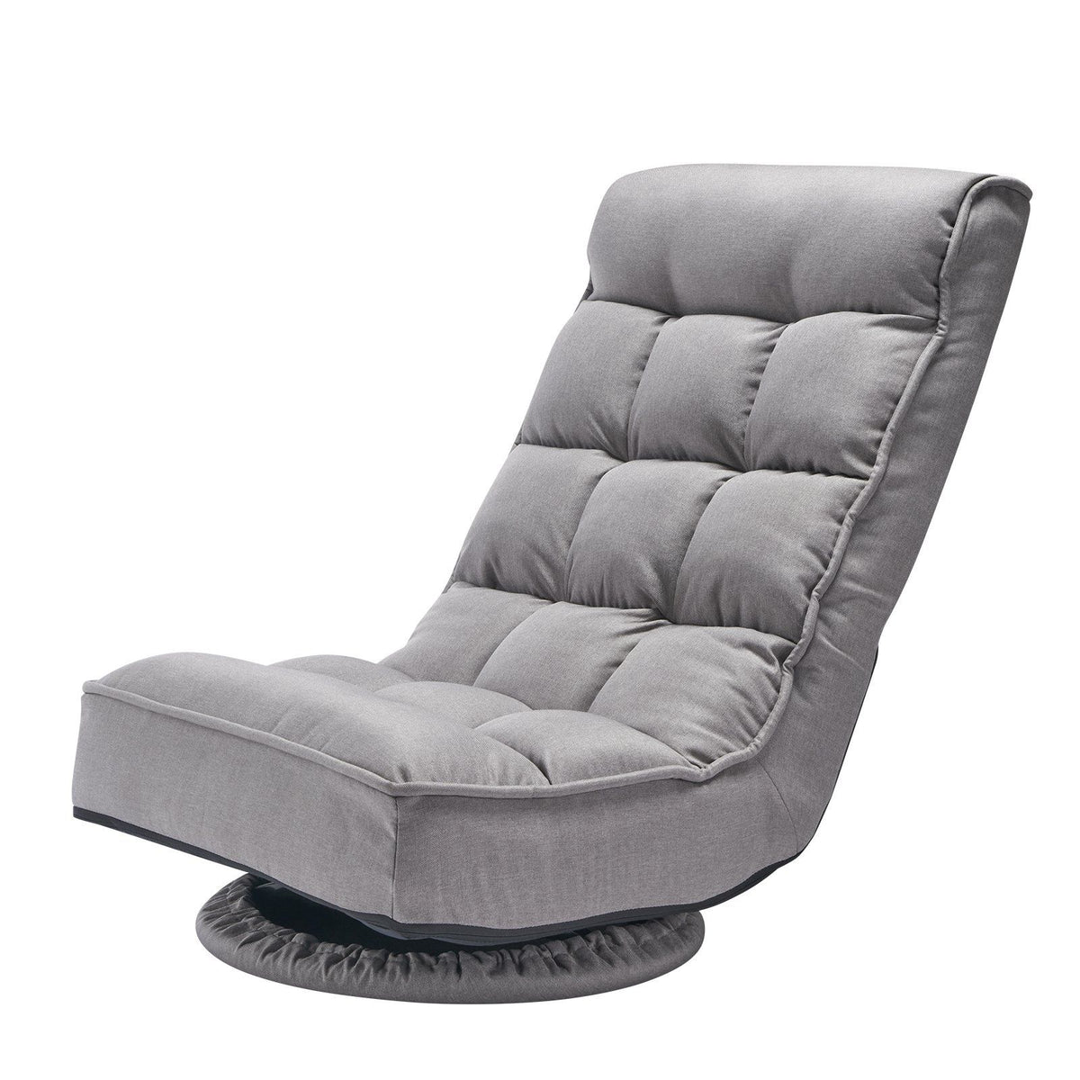 Swivel Floor Gaming Chair, 360-Degree Rotating Floor Chair with 4 Adjustable Position Folding Backrest and V952-DBYXZKWFS000O4SU9V0