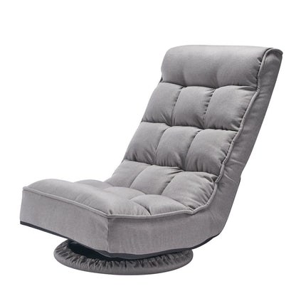 Swivel Floor Gaming Chair, 360-Degree Rotating Floor Chair with 4 Adjustable Position Folding Backrest and V952-DBYXZKWFS000O4SU9V0