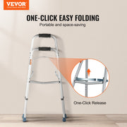 Folding Hemi Walker One Arm Mobility Walker for Senior & Adjustable Height V952-DBZXCL000000VUTKPV0