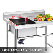 Handmade Sink Non-magnetic Stainless Steel Kitchen Sink Hand Made 1 Compartment 40.6 x 39.4 x 25.4 cm V952-DCBXGSCDYPT000001V0