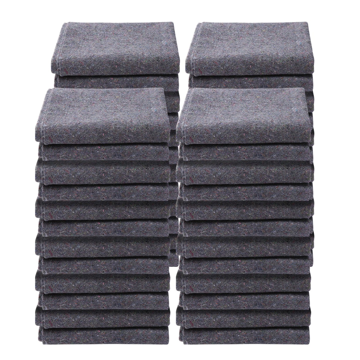 Moving Blankets, 72" x 54", 21 lbs/dz Weight, 24 Packs, Professional Recycled Cotton Packing Blanket, Large V952-DCBYT72X54INIXGUYV0