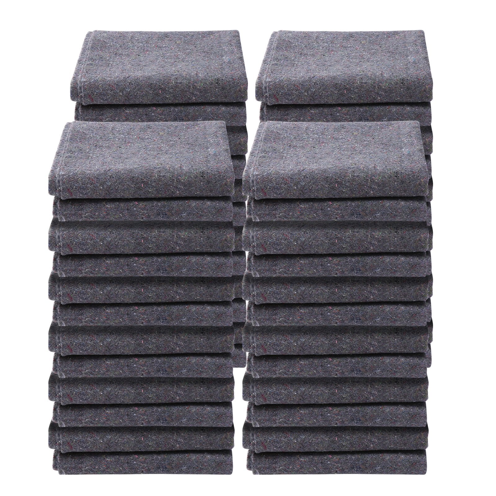Moving Blankets, 72" x 54", 21 lbs/dz Weight, 24 Packs, Professional Recycled Cotton Packing Blanket, Large V952-DCBYT72X54INIXGUYV0