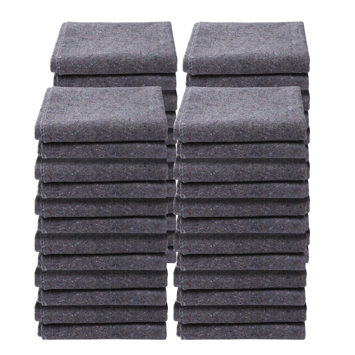 Moving Blankets, 72" x 54", 21 lbs/dz Weight, 24 Packs, Professional Recycled Cotton Packing Blanket, Large V952-DCBYT72X54INIXGUYV0