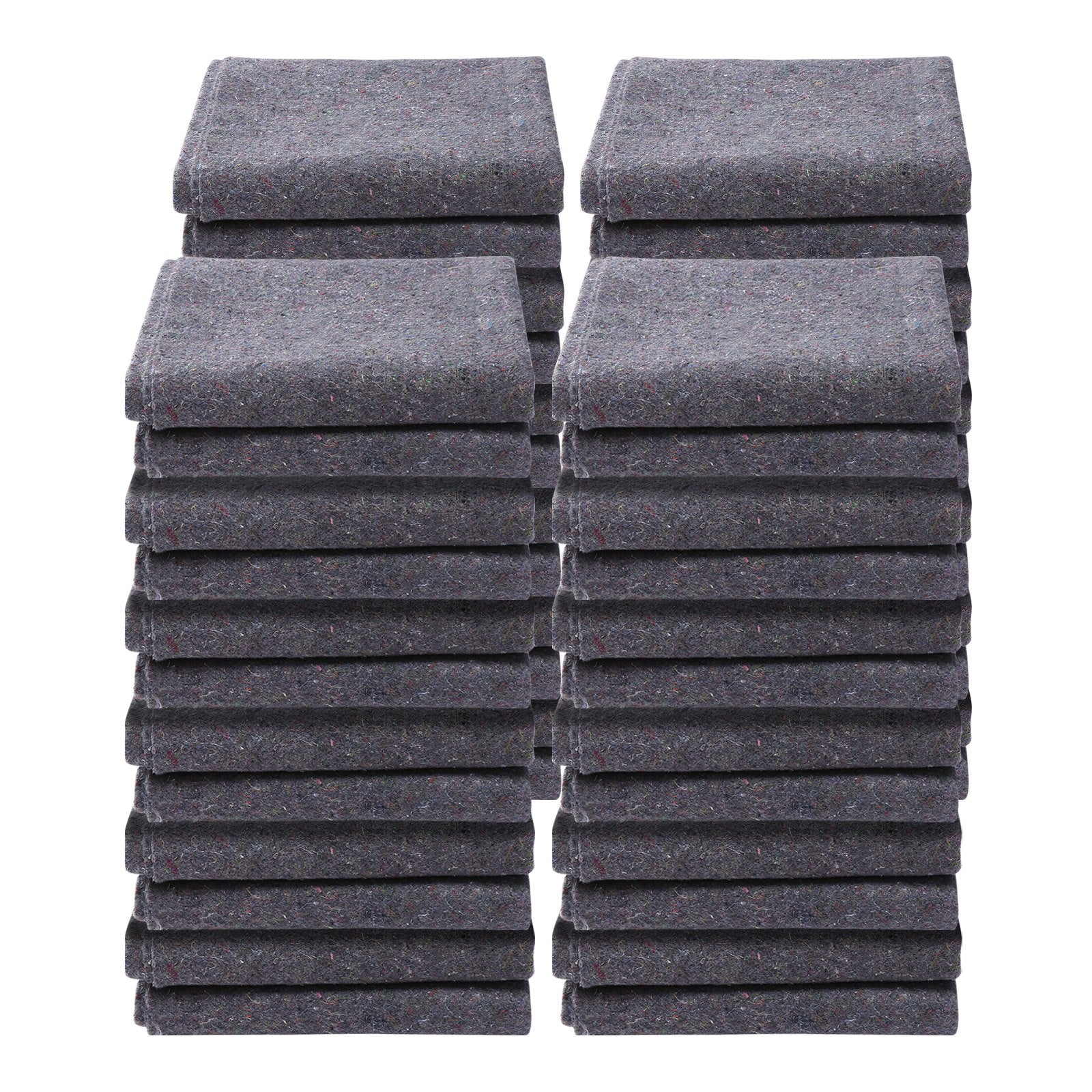 Moving Blankets, 72" x 54", 21 lbs/dz Weight, 24 Packs, Professional Recycled Cotton Packing Blanket, Large V952-DCBYT72X54INIXGUYV0