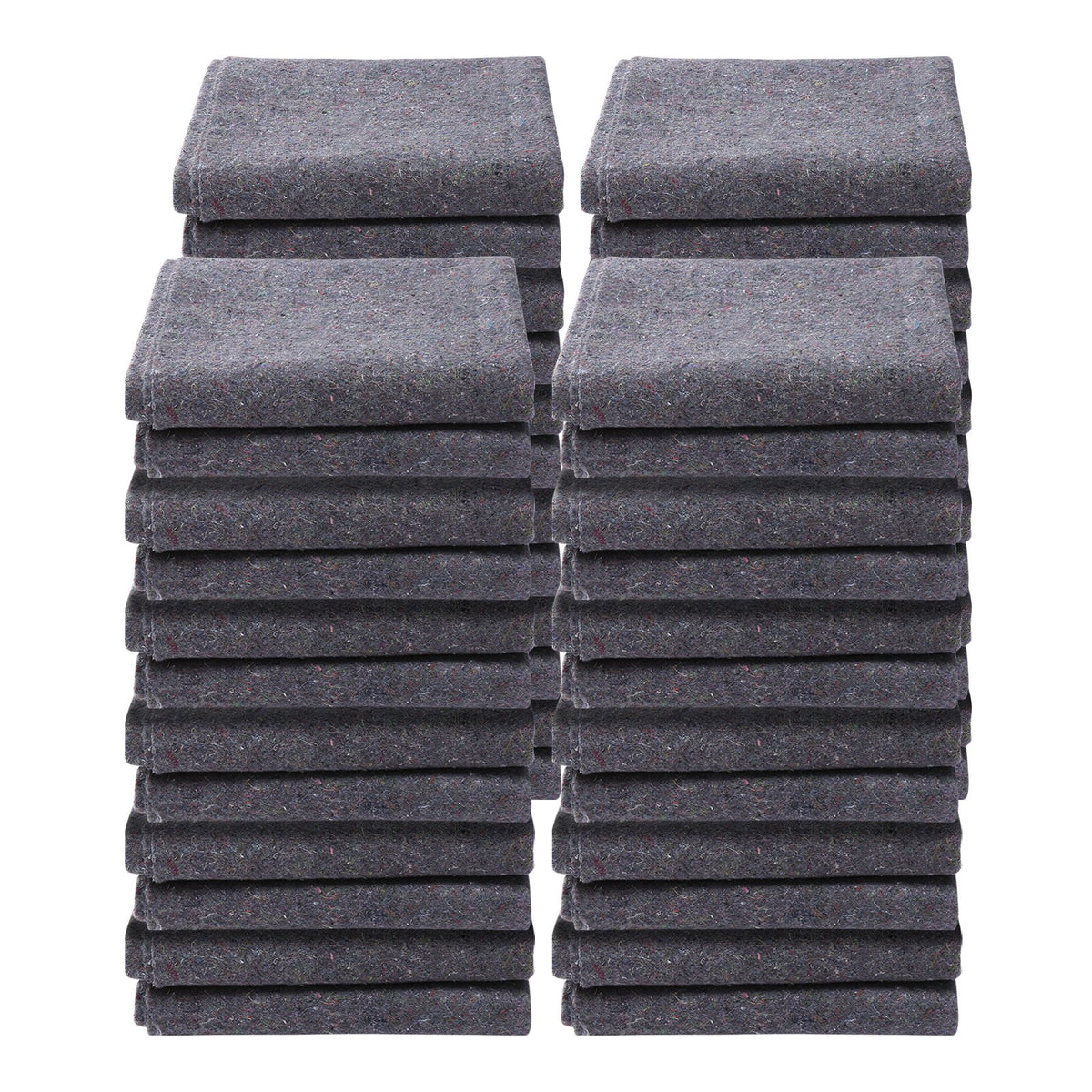 Moving Blankets, 72" x 54", 21 lbs/dz Weight, 24 Packs, Professional Recycled Cotton Packing Blanket, Large V952-DCBYT72X54INIXGUYV0