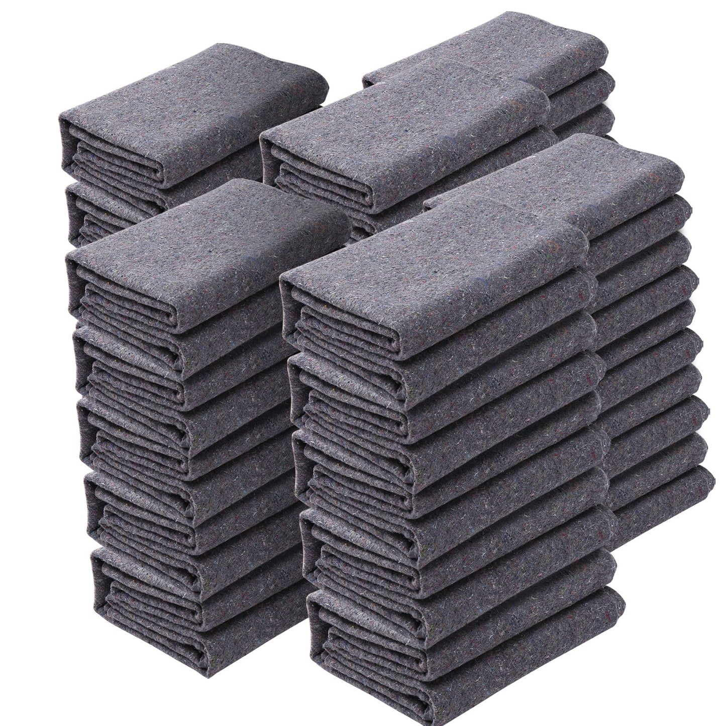 Moving Blankets, 72" x 54", 21 lbs/dz Weight, 24 Packs, Professional Recycled Cotton Packing Blanket, Large V952-DCBYT72X54INIXGUYV0
