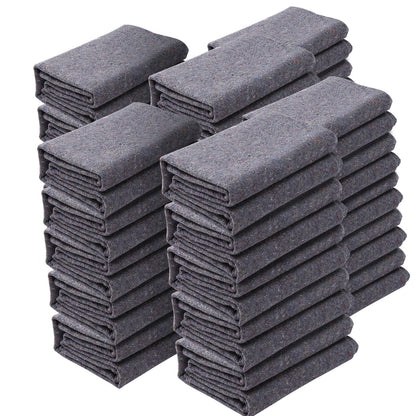 Moving Blankets, 72" x 54", 21 lbs/dz Weight, 24 Packs, Professional Recycled Cotton Packing Blanket, Large V952-DCBYT72X54INIXGUYV0