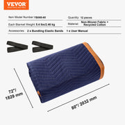 Moving Blankets, 2032 x 1829 mm, 29.5 kg/dz, 12 Packs, Professional Non-Woven & Recycled Cotton Packing V952-DCBYT80X72IN5J3EWV0