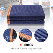 Moving Blankets, 2032 x 1829 mm, 15.6 kg/dz, 12 Packs, Professional Non-Woven & Recycled Cotton Packing V952-DCBYT80X72INUDL28V0