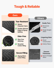 Sound Dampening Blankets, Soundproof Curtains with 2032 x 1219 mm, Soundproof Blanket with Grommets, Studio V952-DCBYTL96W48I9SVVT001V0