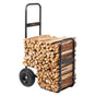 Firewood Log Cart Wood Mover Hauler 250 lbs Capacity on PU Wheels Dolly V952-DCCH43XH27XWHHAHJV0