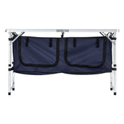 Camping Kitchen Table, Folding Outdoor Cooking Table, 3 Adjustable Height, Aluminum Lightweight Portable Cook V952-DCCWJKLSLSBY357B3V0