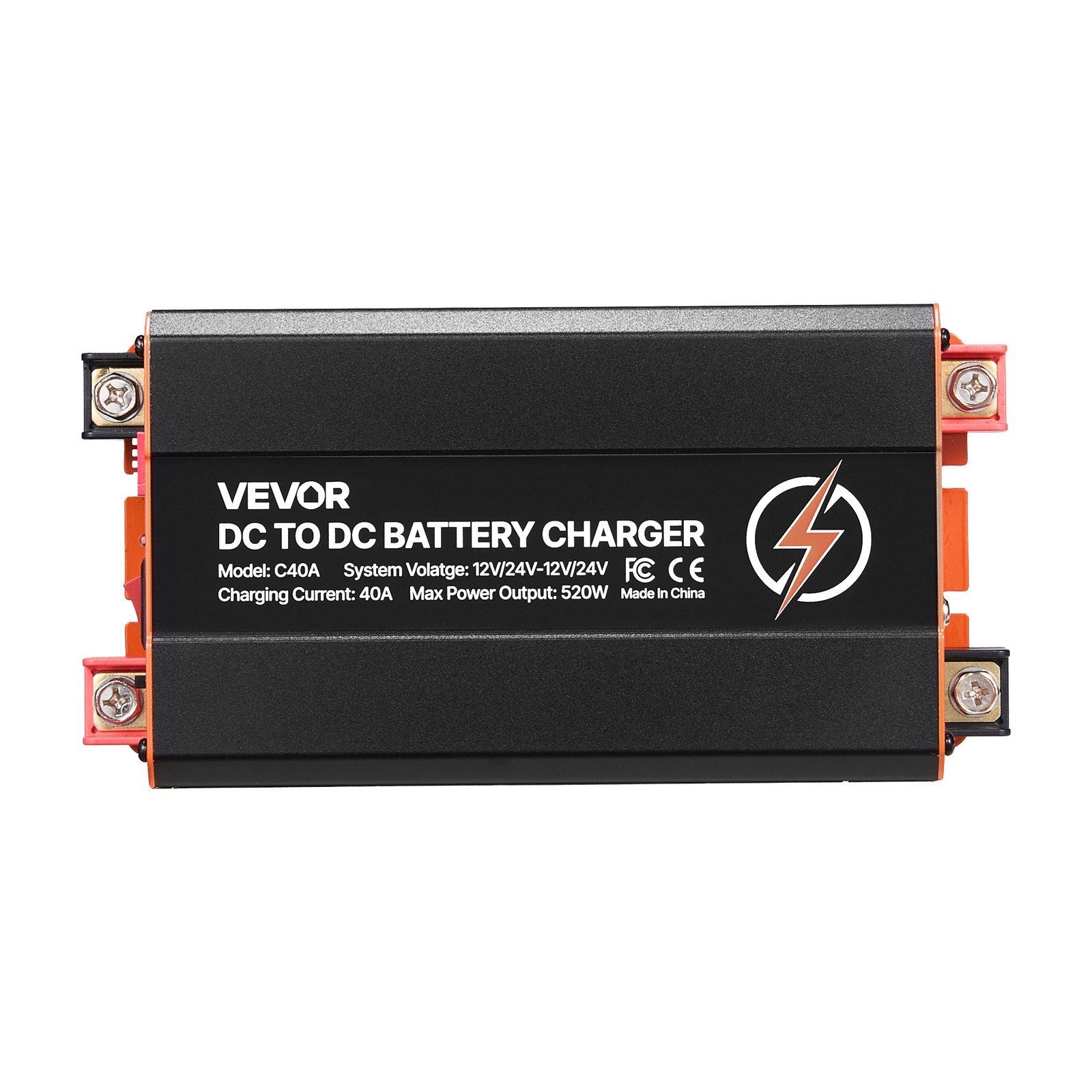 DC to DC Battery Charger, 520W, 40A Alternator Charger, Fast DC-DC Charging for Portable Power Stations, V952-DCDCDDY12V24PZD1S001V9